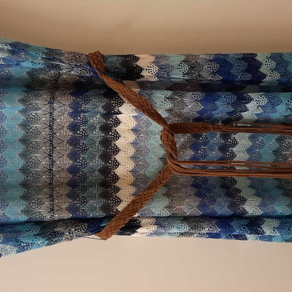 NWT, Revolve Sanctuary Striped Maxi Dress with Belt - Picture 13 of 17